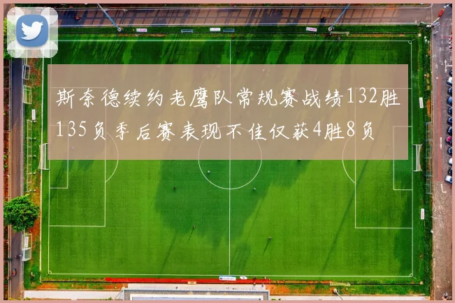 斯奈德续约老鹰队常规赛战绩132胜135负季后赛表现不佳仅获4胜8负